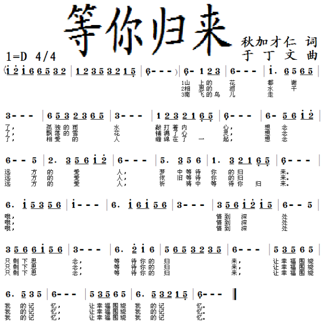 没有填写歌词芳菲燕妮1219粉丝 关注站内信等你归来00:0000:00